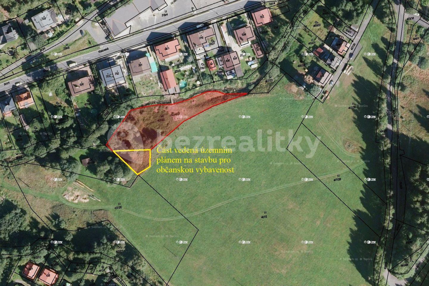Predaj pozemku 2.393 m², K vodárně, Železná Ruda, Plzeňský kraj