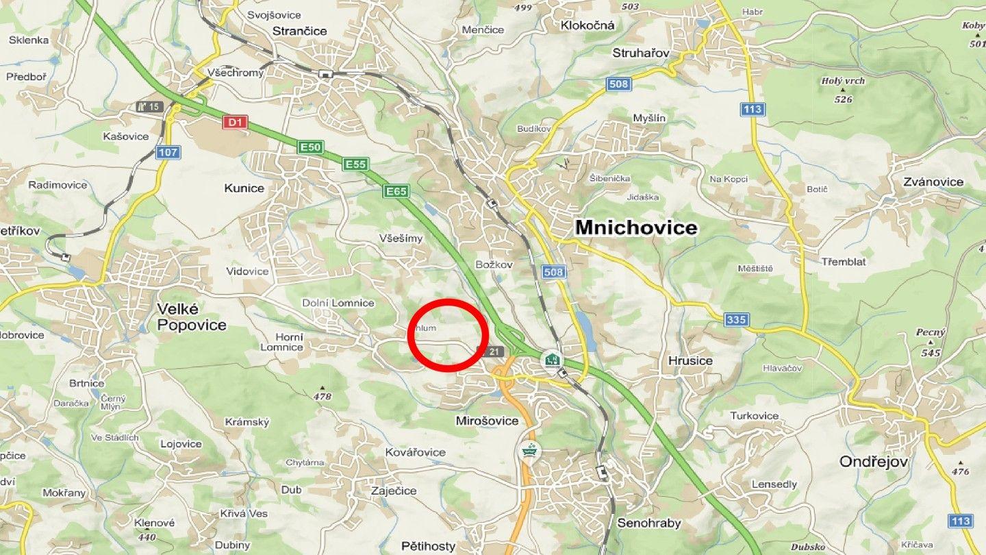 Predaj pozemku 5.881 m², Mirošovice, Středočeský kraj