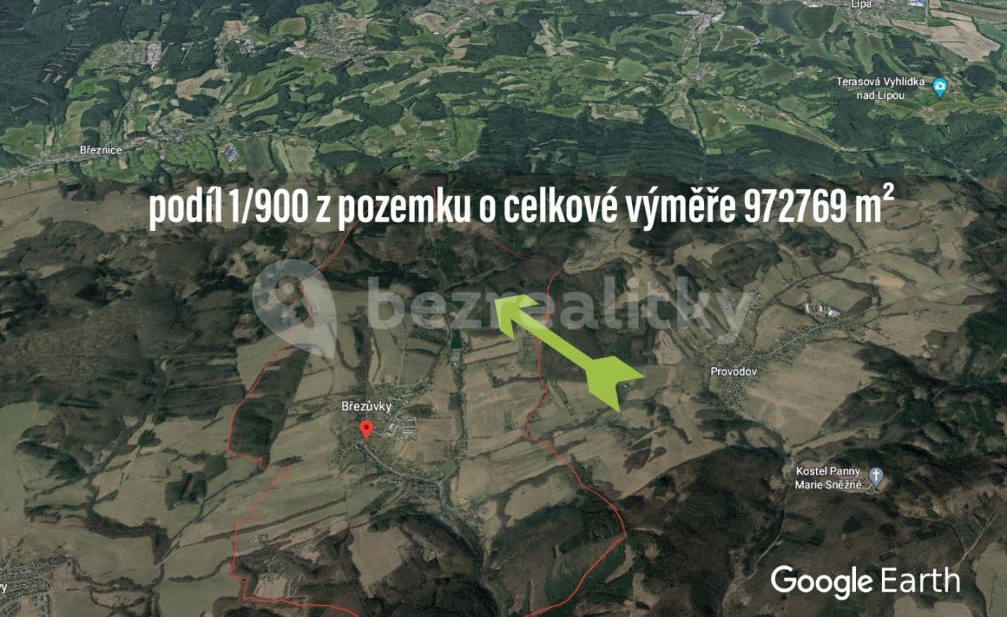Predaj pozemku 1.081 m², Březůvky, Zlínský kraj