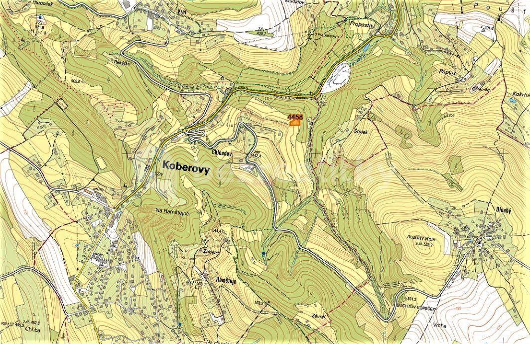 Predaj pozemku 2.693 m², Koberovy, Liberecký kraj