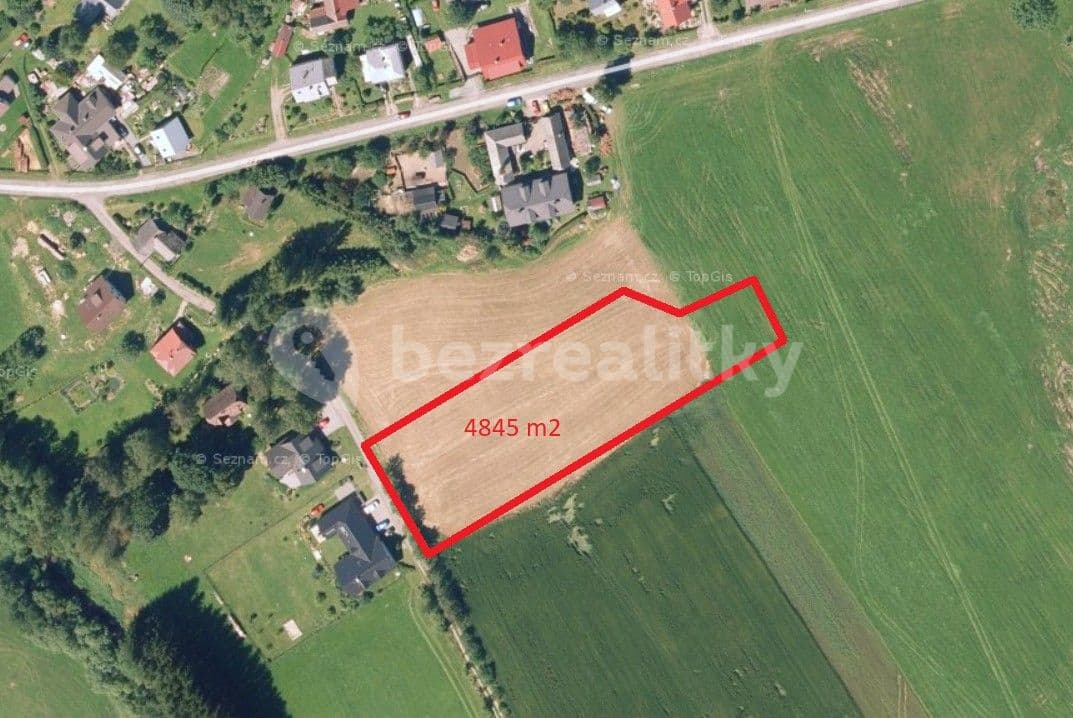 Predaj pozemku 4.845 m², Křižánky, Kraj Vysočina