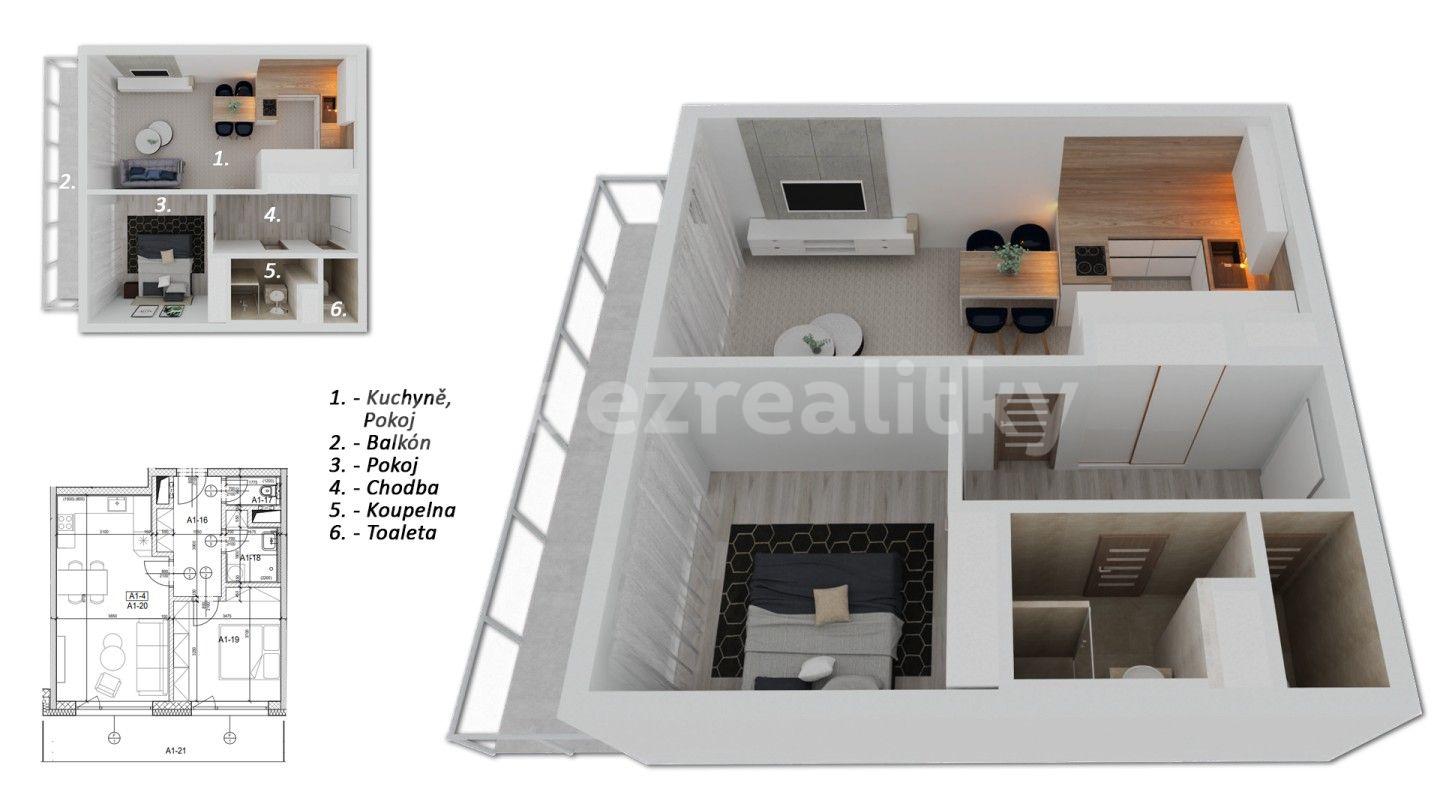 Predaj bytu 2-izbový 51 m², Lázeňská, Lázně Bělohrad, Královéhradecký kraj