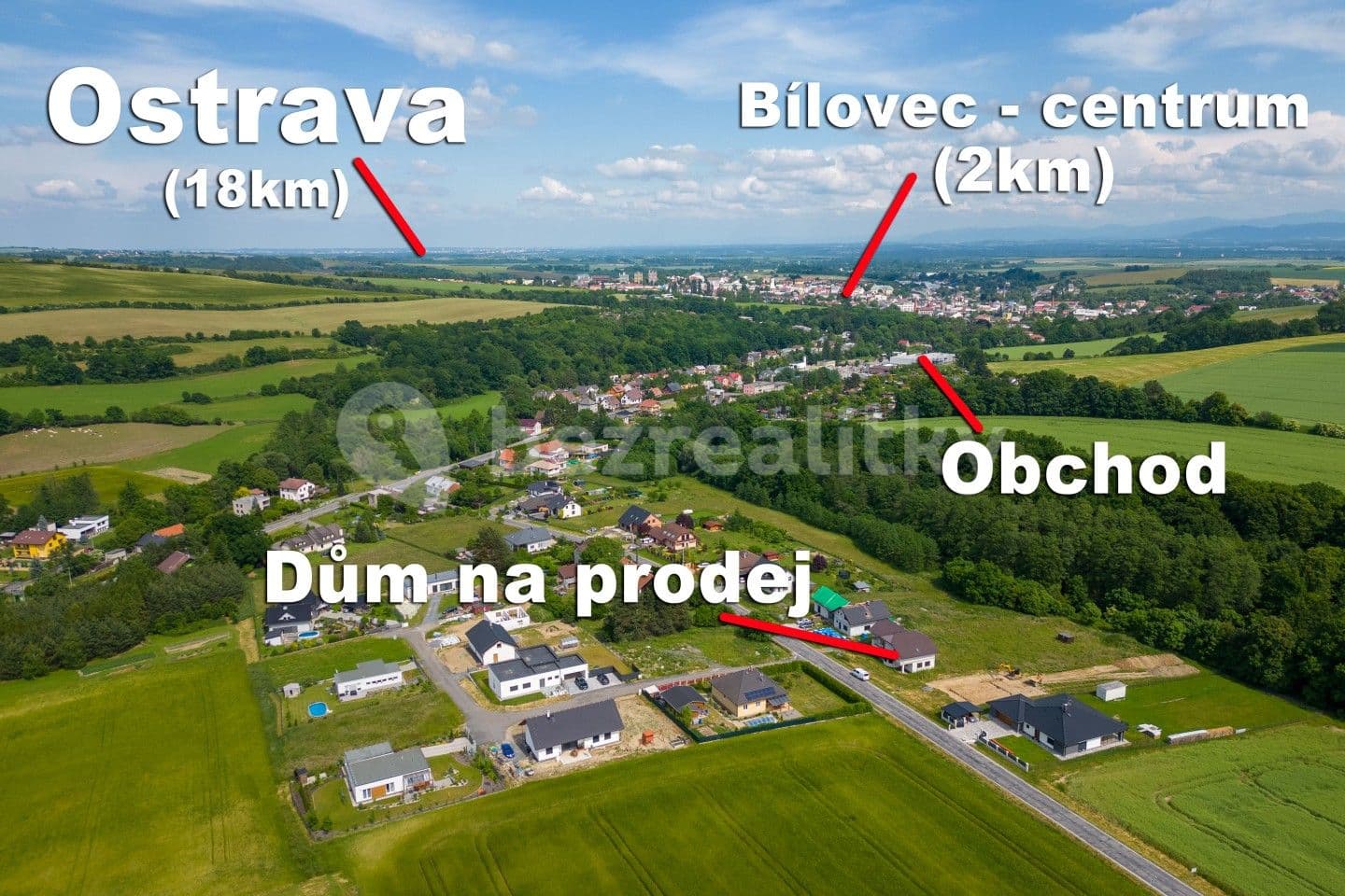 Predaj domu 226 m², pozemek 2.583 m², Bílovec, Moravskoslezský kraj