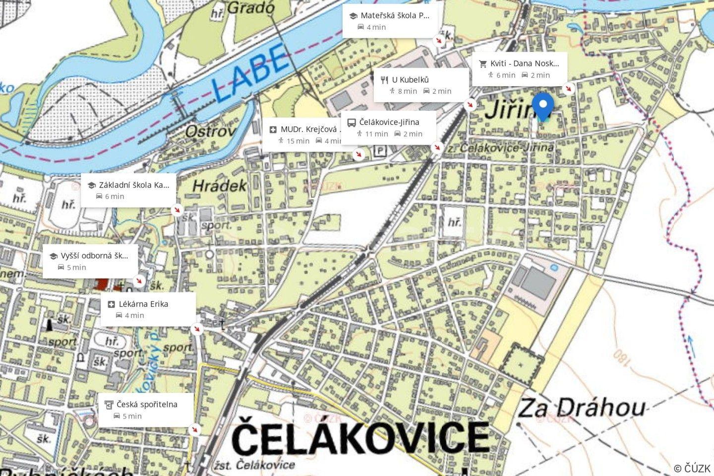 Predaj pozemku 548 m², Čelákovice, Středočeský kraj