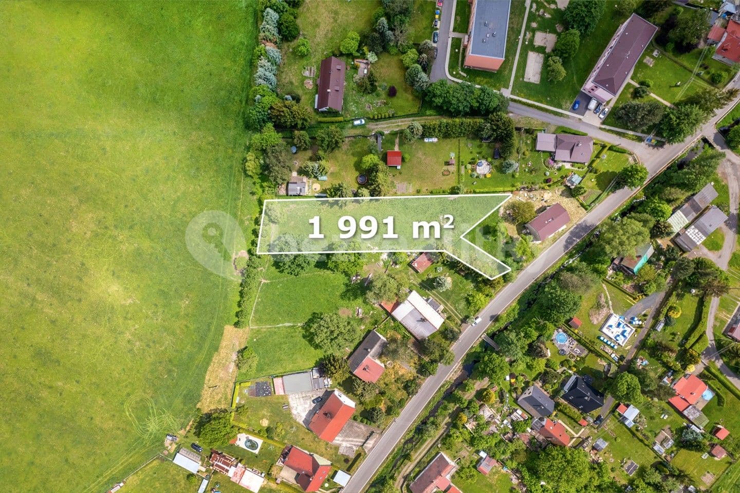 Predaj pozemku 1.991 m², Verneřice, Ústecký kraj