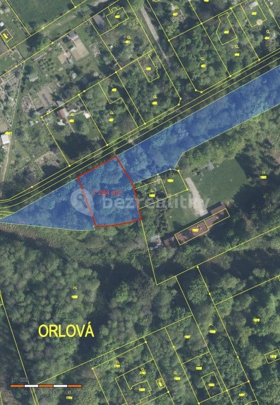 Predaj pozemku 1.284 m², Orlová, Moravskoslezský kraj