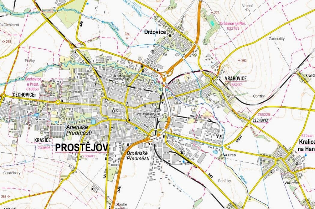 Predaj pozemku 4.332 m², Držovice, Olomoucký kraj
