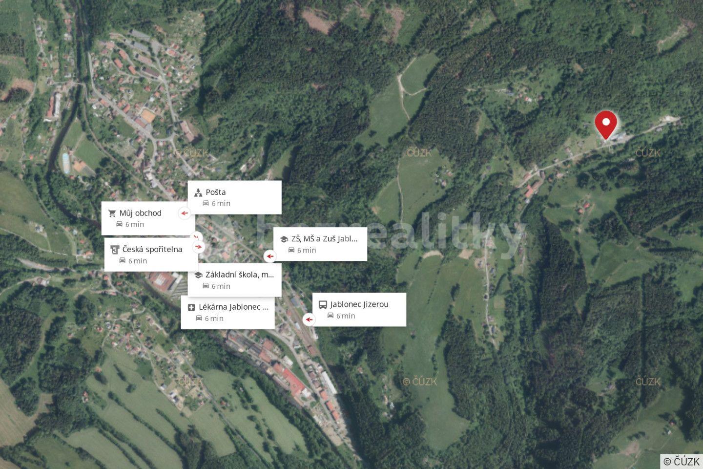 Predaj rekreačného objektu 120 m², pozemek 13.803 m², Jablonec nad Jizerou, Liberecký kraj
