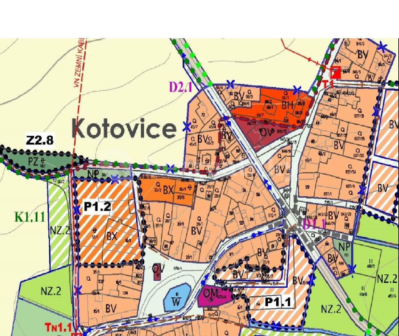 Predaj pozemku 8.277 m², Kotovice, Plzeňský kraj