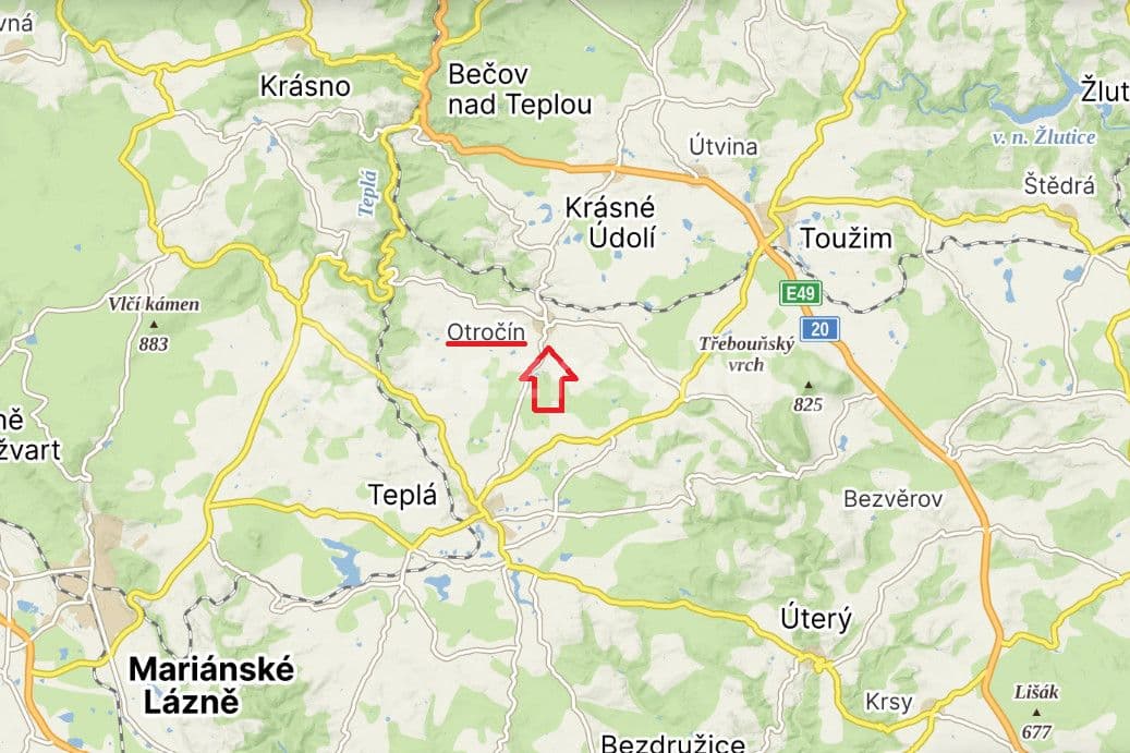 Predaj domu 592 m², pozemek 1.321 m², Otročín, Karlovarský kraj