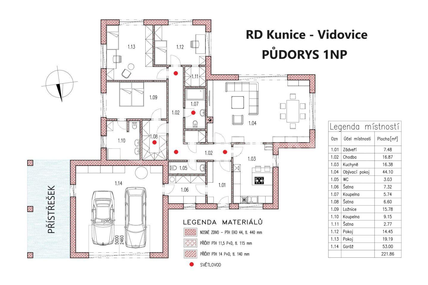Predaj domu 222 m², pozemek 1.240 m², Járy Cimrmana, Kunice, Středočeský kraj