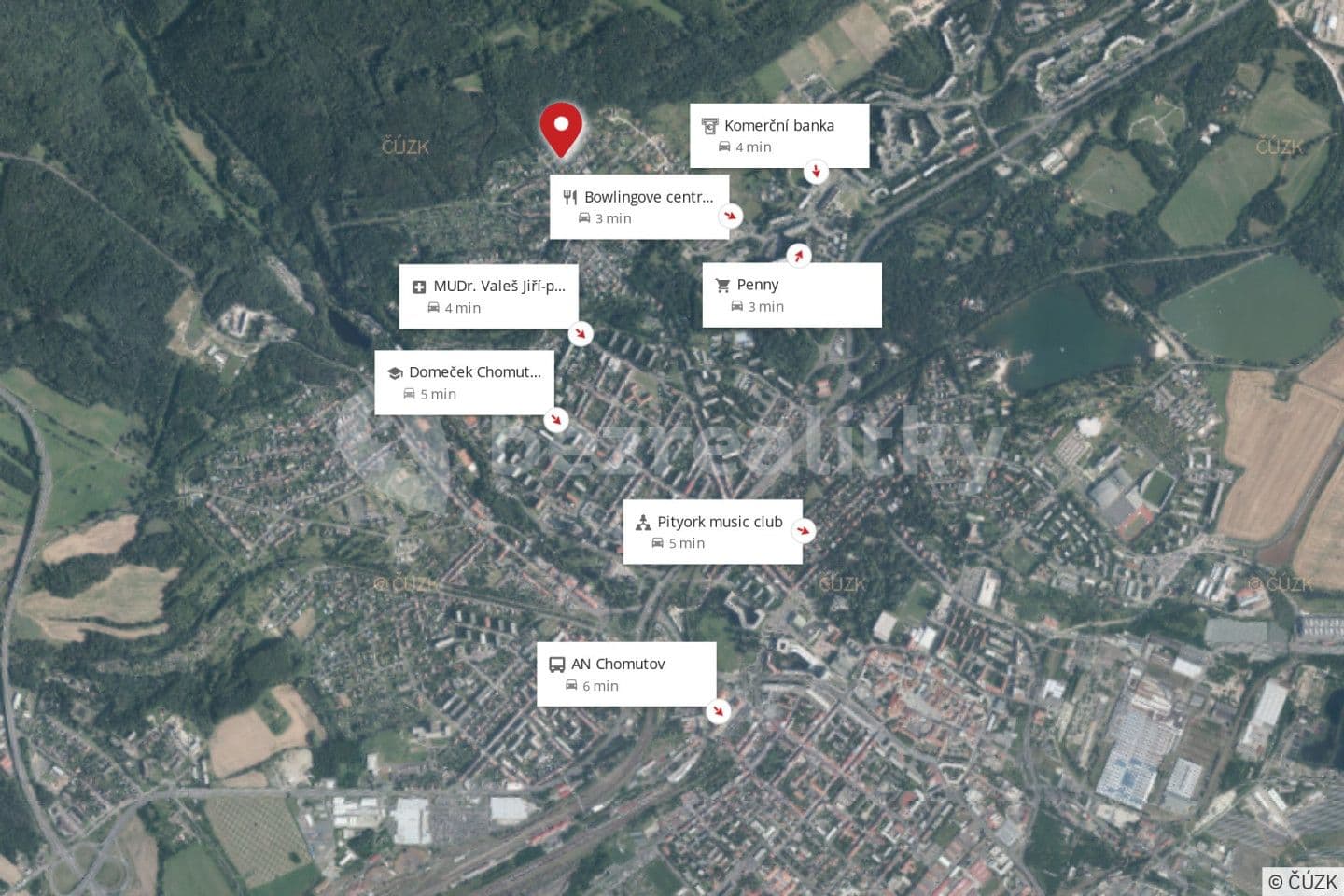 Predaj domu 841 m², pozemek 841 m², Pod Lesem, Chomutov, Ústecký kraj
