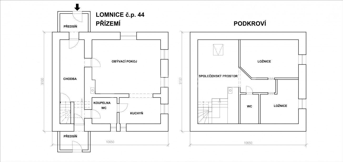 Predaj rekreačného objektu 80 m², pozemek 100 m², Lomnice, Moravskoslezský kraj