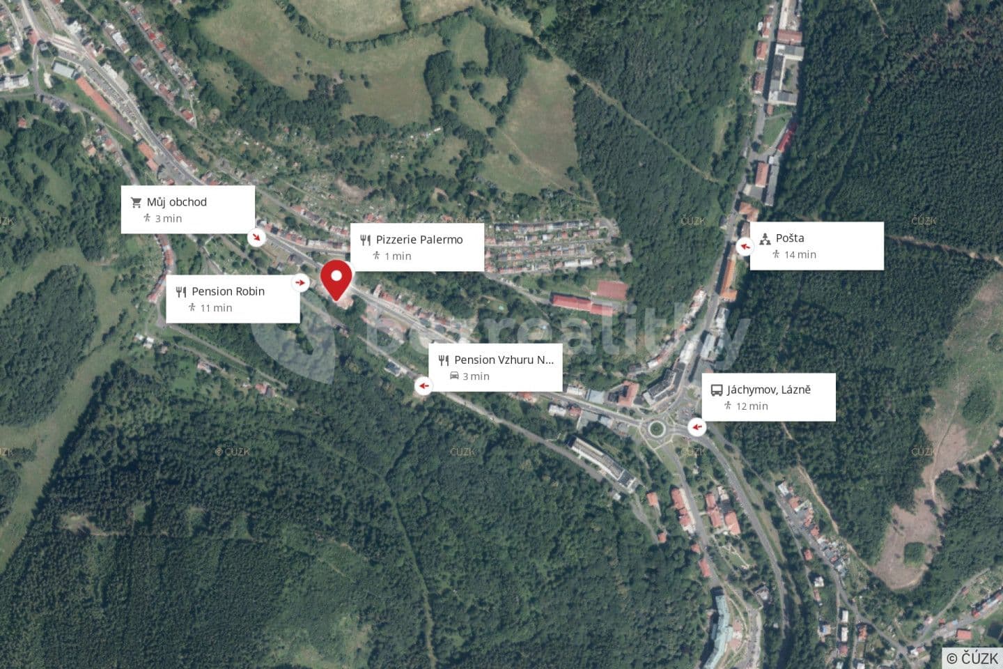 Predaj domu 3.500 m², pozemek 3.097 m², třída Dukelských hrdinů, Jáchymov, Karlovarský kraj