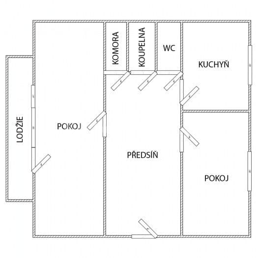 Predaj bytu 2-izbový 63 m², Na Sídlišti, Budišov nad Budišovkou, Moravskoslezský kraj