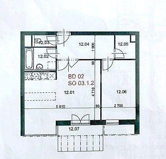Predaj bytu 2-izbový 56 m², K Meteoru, Hradec Králové, Královéhradecký kraj