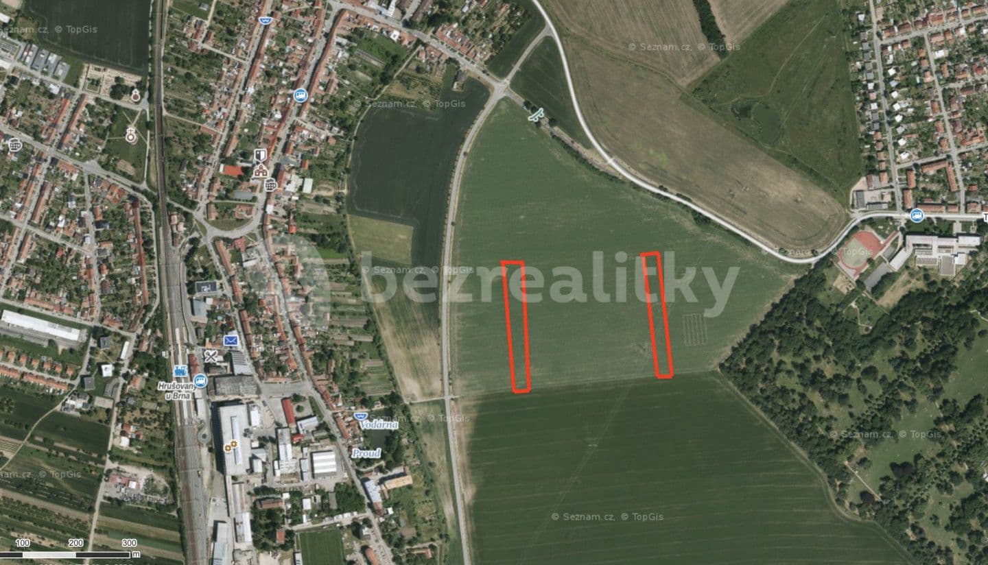 Predaj pozemku 5.601 m², Hrušovany u Brna, Jihomoravský kraj