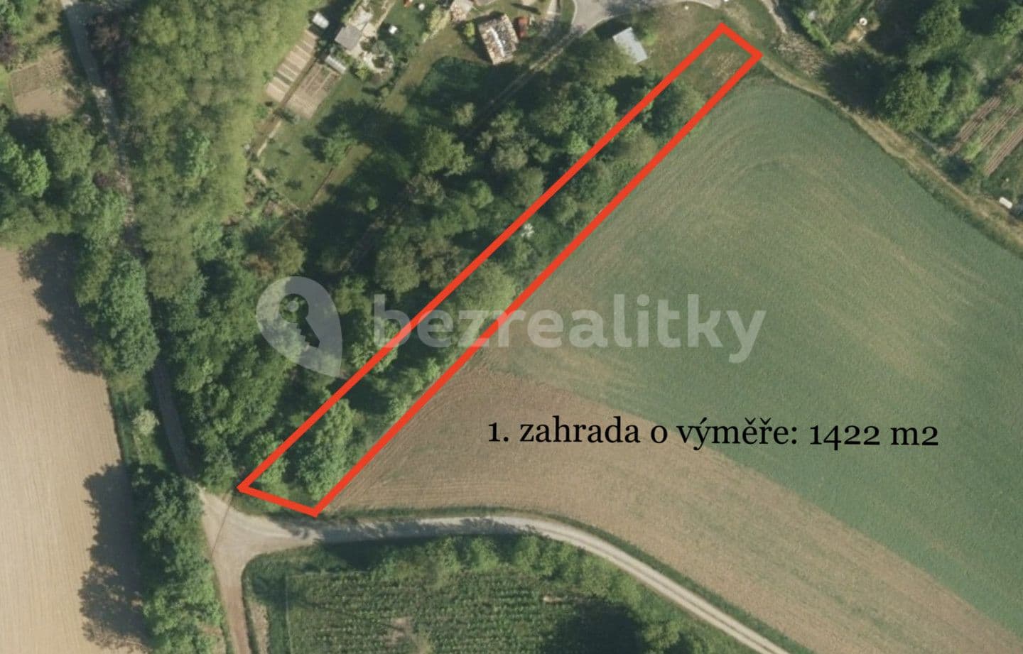 Predaj pozemku 3.309 m², Vitčice, Olomoucký kraj