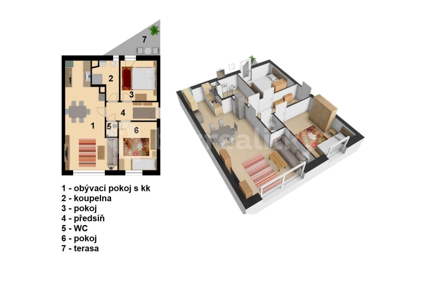 Predaj bytu 3-izbový 76 m², Lánov, Královéhradecký kraj