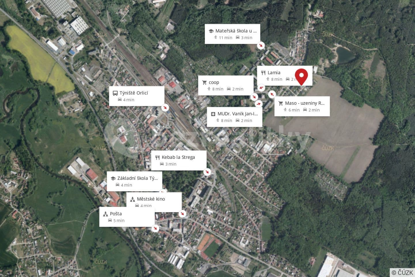 Predaj pozemku 752 m², Týniště nad Orlicí, Královéhradecký kraj