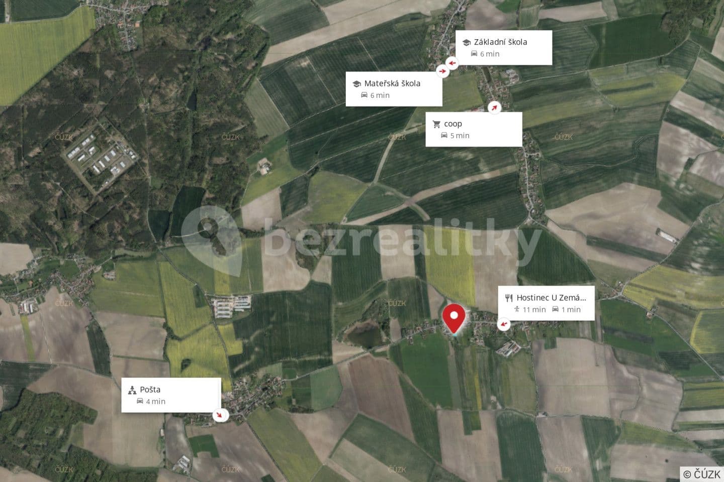 Predaj pozemku 2.423 m², Králova Lhota, Královéhradecký kraj