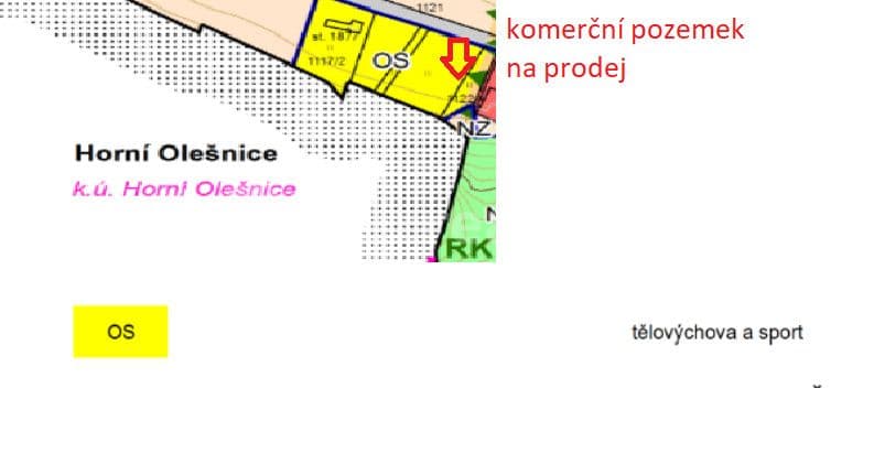 Predaj pozemku 2.823 m², Hostinné, Královéhradecký kraj