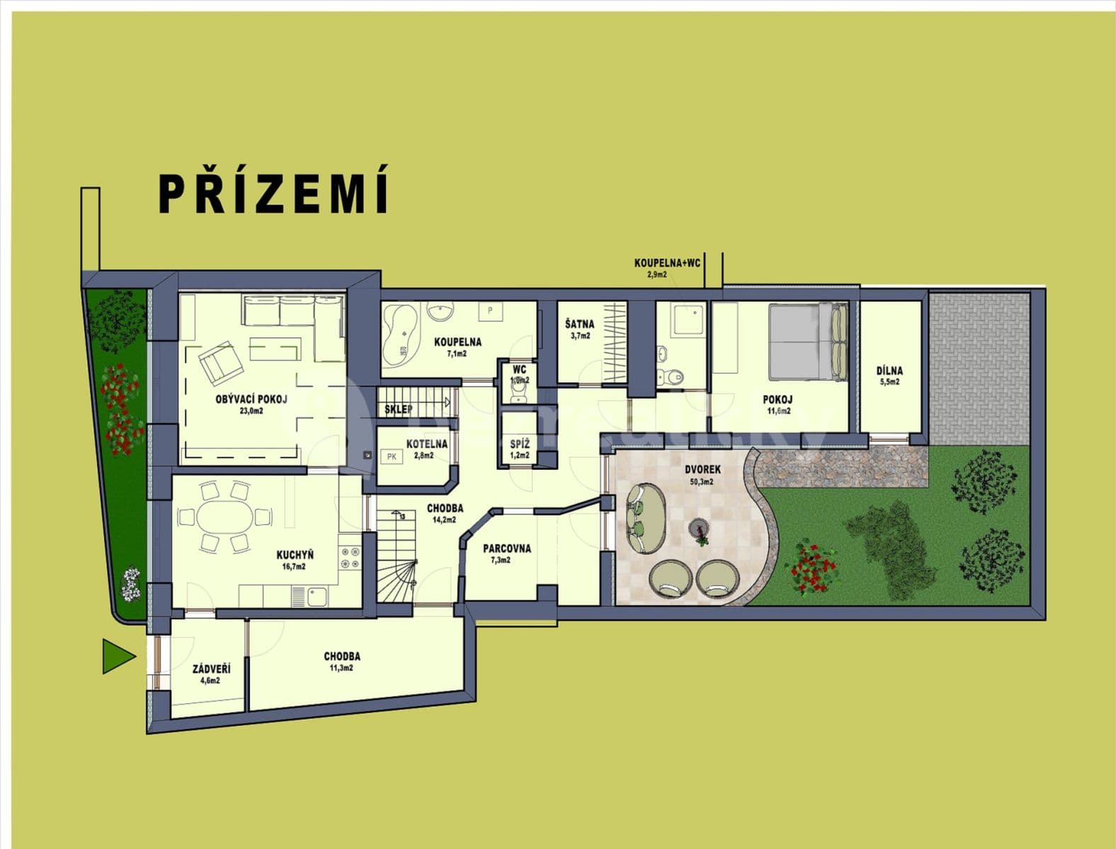Predaj domu 157 m², pozemek 207 m², Tobiáškova, Telč, Kraj Vysočina