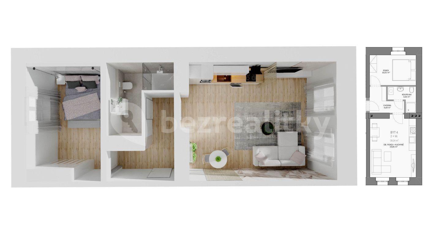 Predaj bytu 2-izbový 39 m², Hošťálkova, Tábor, Jihočeský kraj