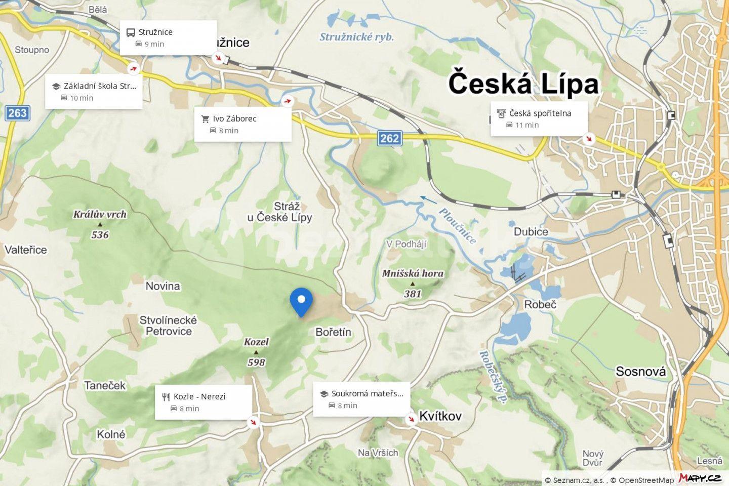 Predaj rekreačného objektu 489 m², pozemek 26 m², Stružnice, Liberecký kraj