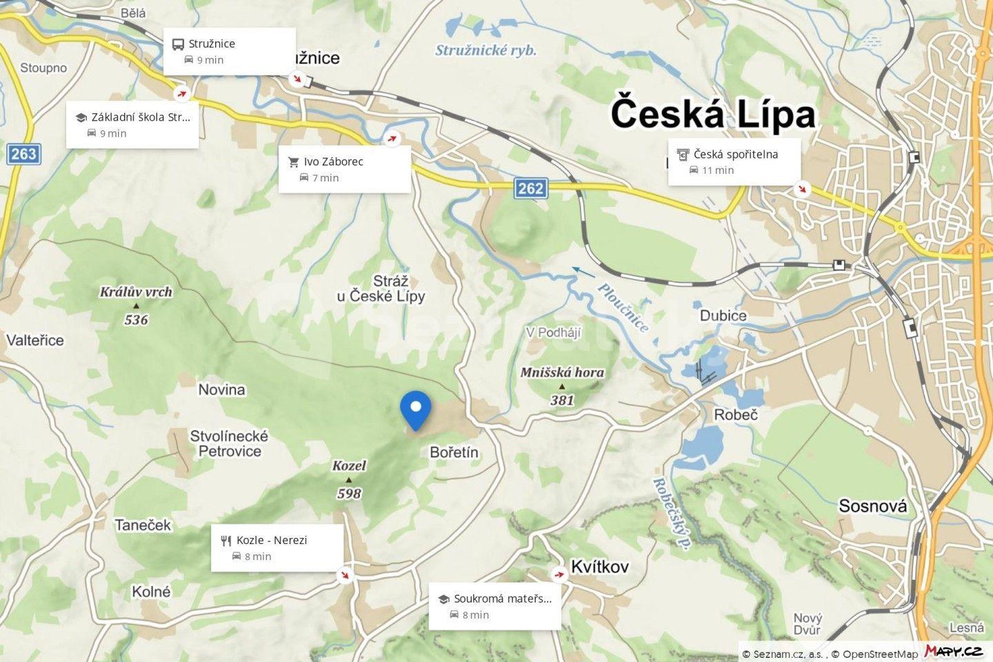 Predaj pozemku 534 m², Stružnice, Liberecký kraj
