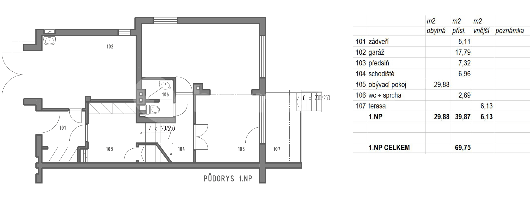 Predaj domu 176 m², pozemek 376 m², Jedlová, Ostrava, Moravskoslezský kraj