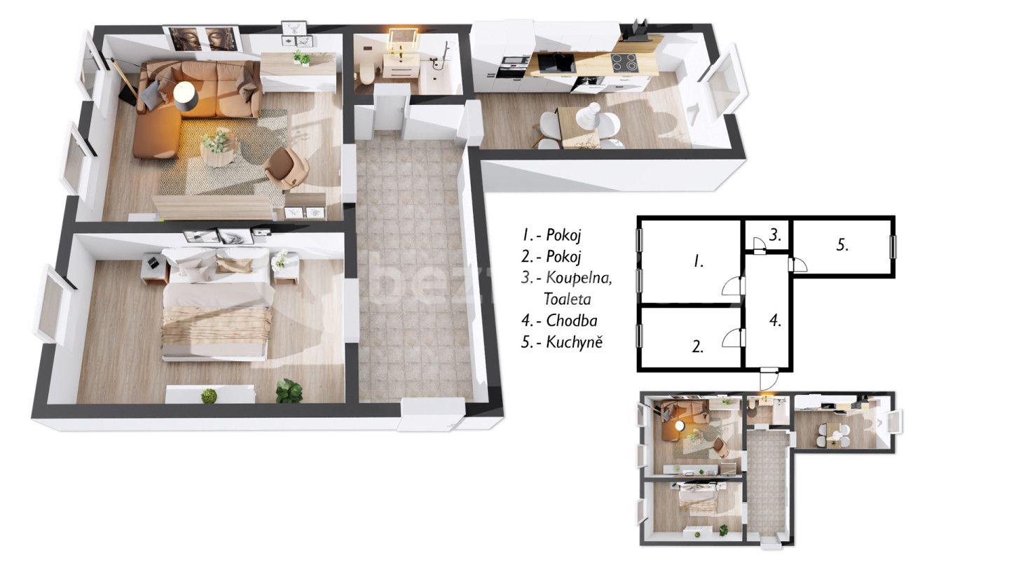 Predaj bytu 2-izbový 57 m², Vítězná, Královéhradecký kraj