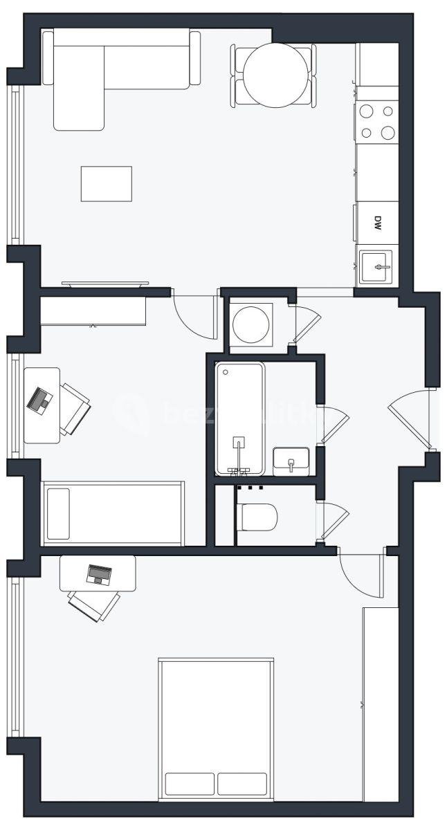 Predaj bytu 3-izbový 53 m², Poděbradská, Praha, Praha