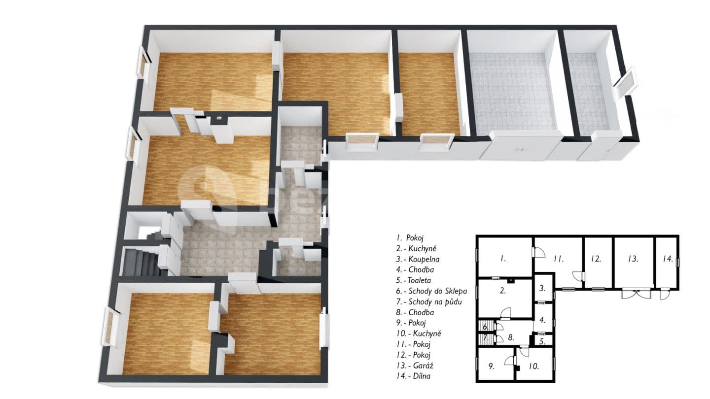 Predaj domu 115 m², pozemek 1.071 m², Zahradní, Cerhovice, Středočeský kraj