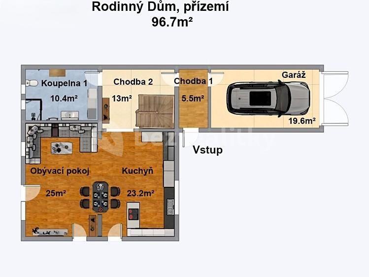 Predaj domu 200 m², pozemek 1.461 m², Pod Skalkou, Popovičky, Středočeský kraj