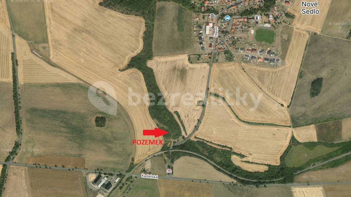 Predaj pozemku 3.369 m², Nové Sedlo, Ústecký kraj