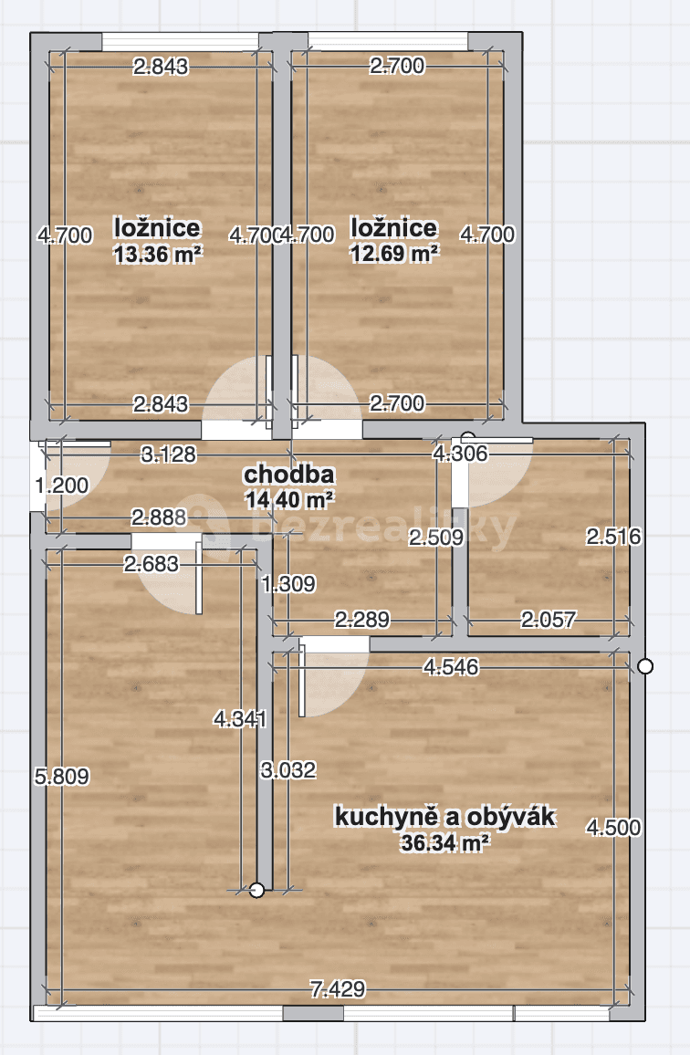 Predaj bytu 3-izbový 65 m², Katovická, Praha, Praha