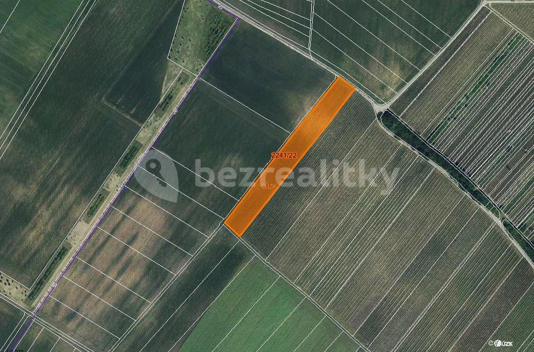 Predaj pozemku 612 m², Hrušky, Jihomoravský kraj