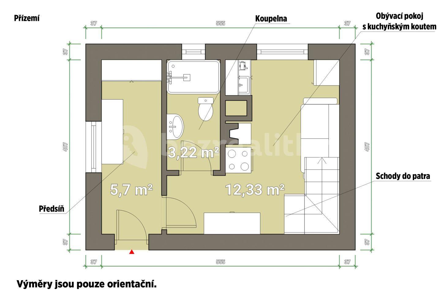 Predaj rekreačného objektu 36 m², pozemek 25 m², Myslív, Plzeňský kraj