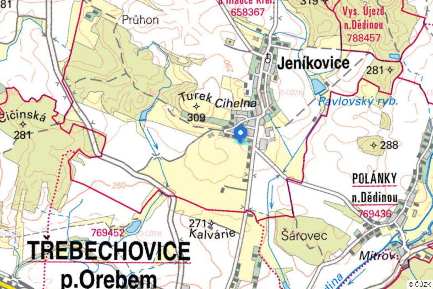 Predaj pozemku 7.866 m², Jeníkovice, Královéhradecký kraj
