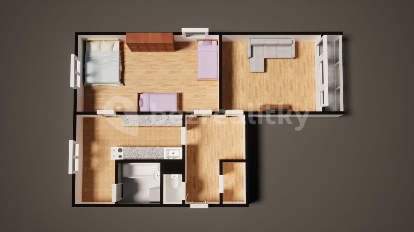 Predaj bytu 2-izbový 68 m², Želenická, Děčín, Ústecký kraj