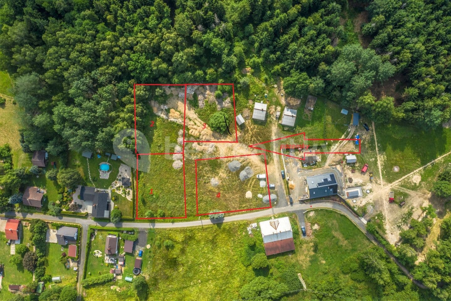 Predaj pozemku 1.000 m², Na kolonii, Rumburk, Ústecký kraj