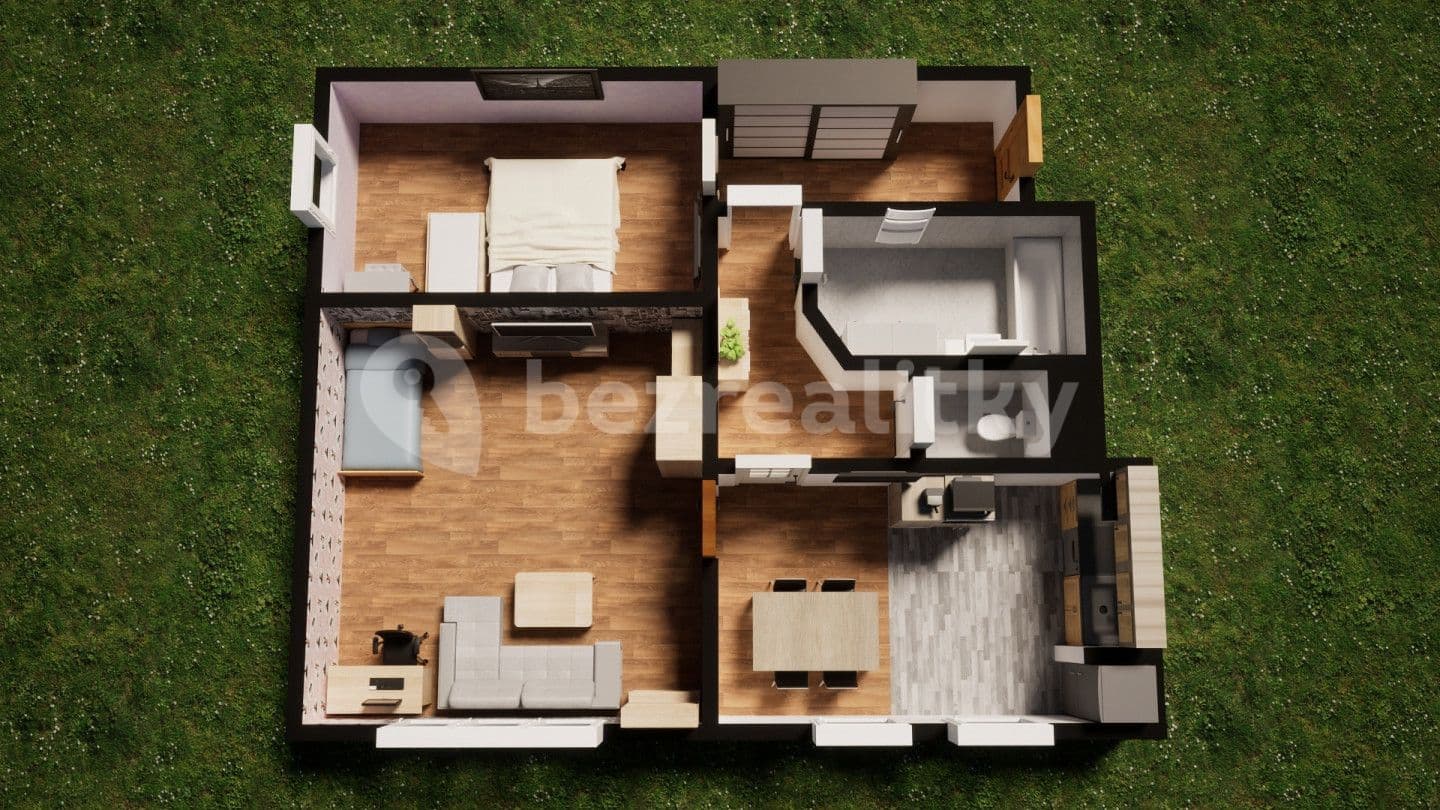 Predaj bytu 2-izbový 62 m², Stradovská, Chlumec, Ústecký kraj