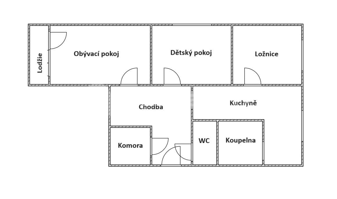 Predaj bytu 3-izbový 62 m², Havlíčkova, Krupka, Ústecký kraj