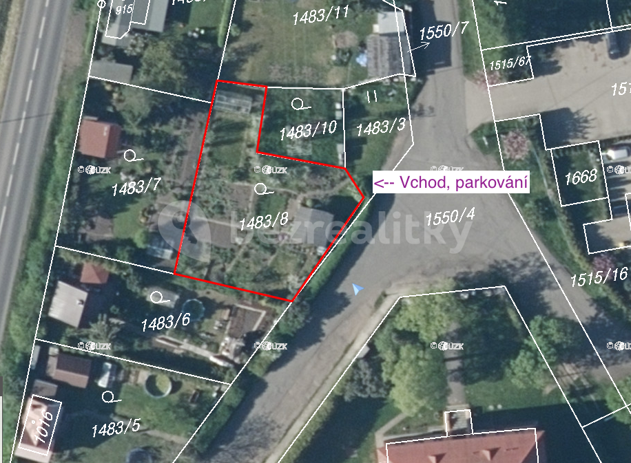 Predaj pozemku 450 m², Droužkovická, Údlice, Ústecký kraj