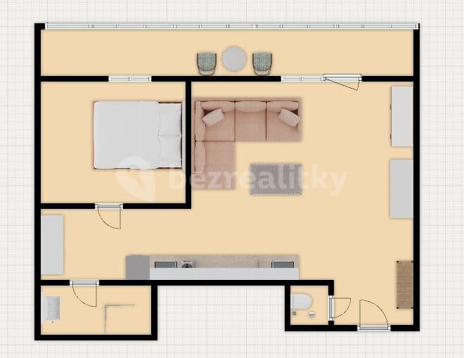 Predaj bytu 2-izbový 40 m², Václava Rabase, Kladno, Středočeský kraj