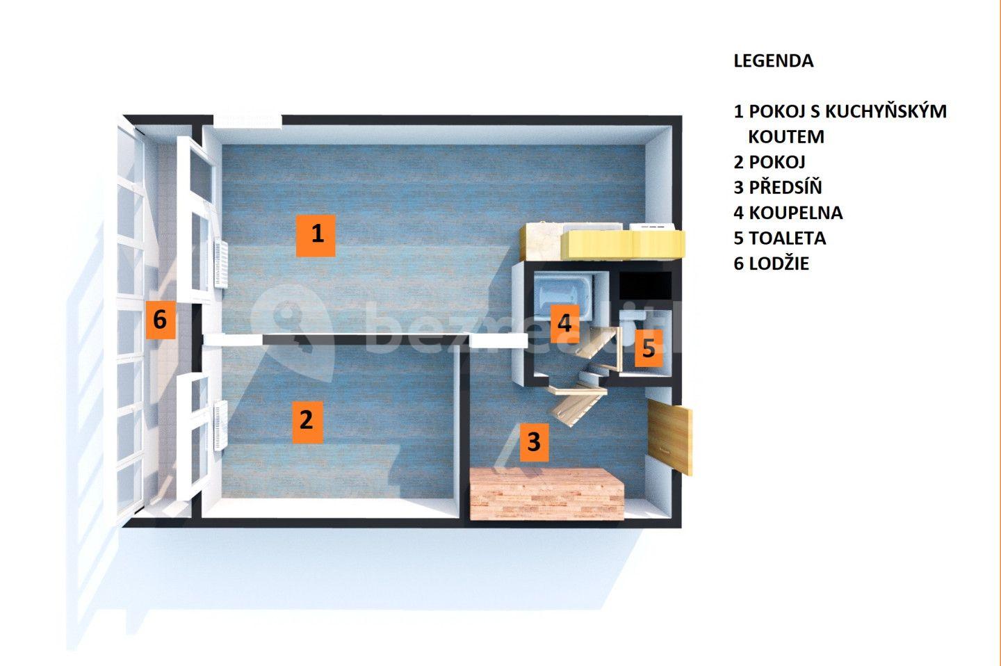Predaj bytu 2-izbový 40 m², Trnovanská, Teplice, Ústecký kraj