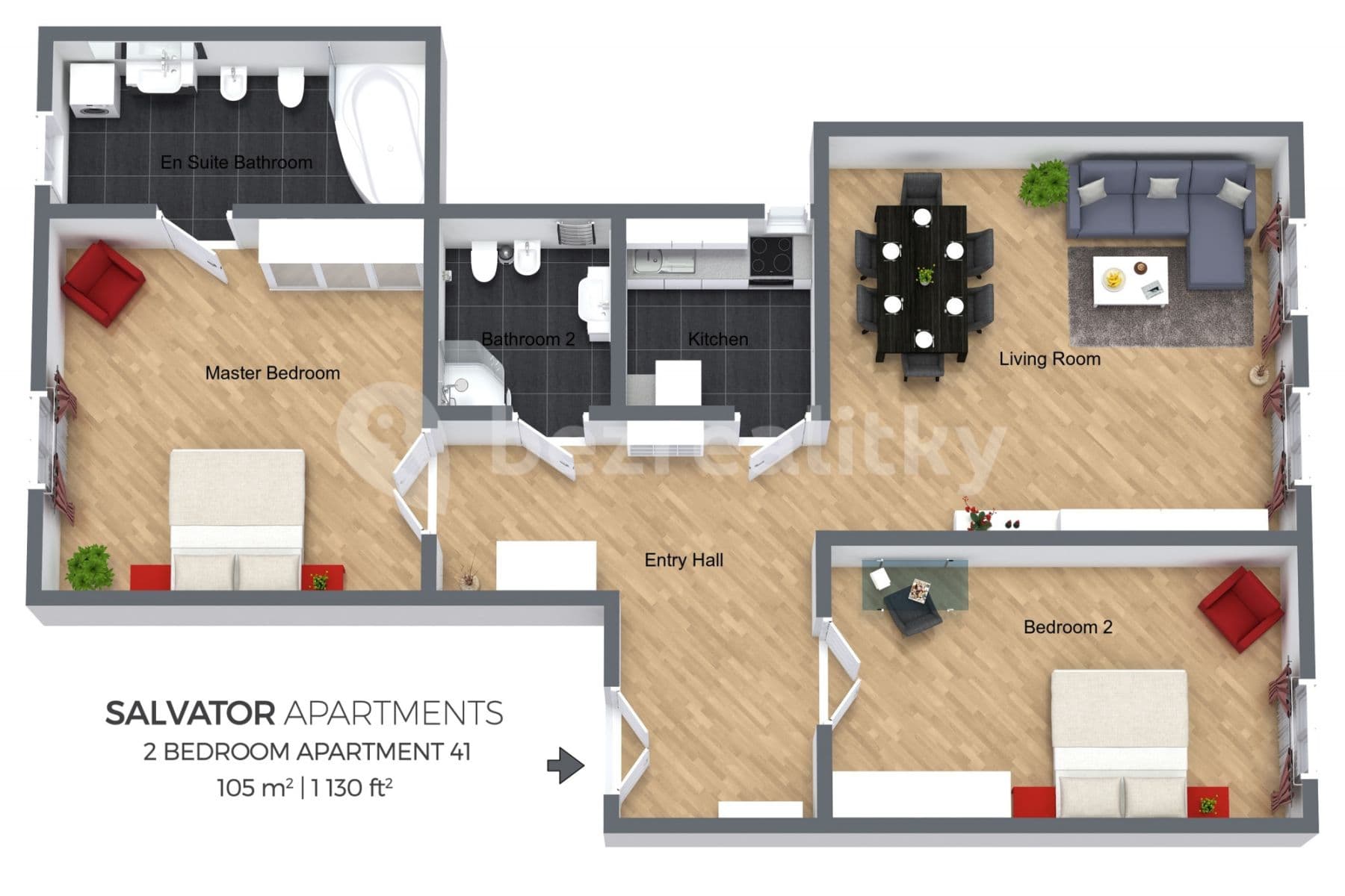 Prenájom bytu  105 m², Dušní, Praha, Praha