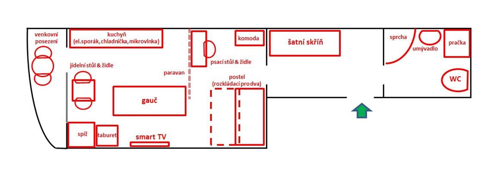 Prenájom bytu  36 m², nábřeží Závodu míru, Pardubice, Pardubický kraj
