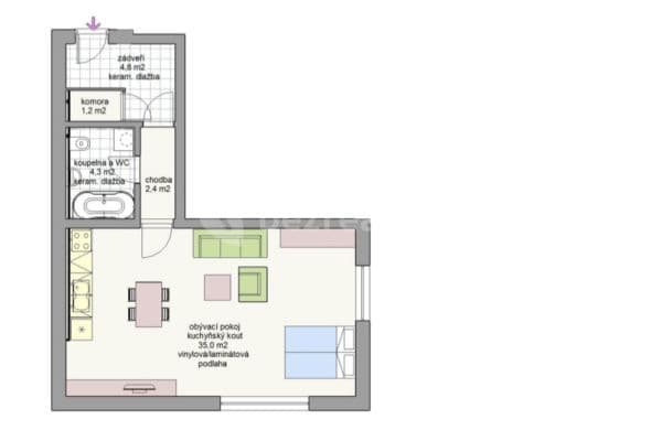 Predaj bytu 1-izbový 49 m², Žarošice, Jihomoravský kraj